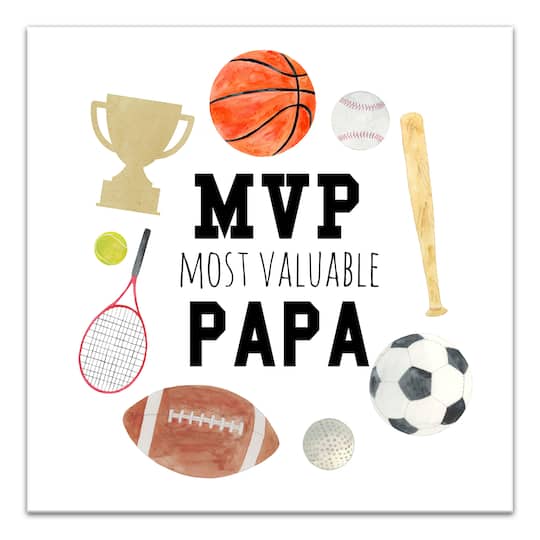 Most Valuable Papa Canvas Wall Art